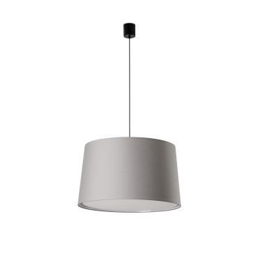 Faro Windsor S - lampe suspendue - Ø 64 x 37,5 cm - noir mat et gris