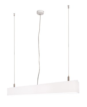 Roi Du Luminaire Linear - lampe suspendue - 57 x 5 x 200 cm - 18W LED inclus - blanc - couleur de lumière blanche
