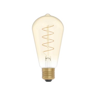 Lampe à filament LED Creative Cables - Ø 6,4 x 14,9 cm - E27 - 4W dimmable - 1800K - ambre