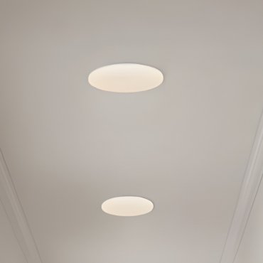 Nordlux Vic - plafonnier - Ø 22 x 4 cm - 18W LED inclus - IP21 - blanc - couleur de lumière blanc chaud (3000K)