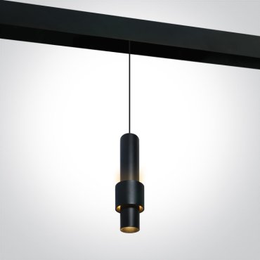 ONE Light Magnetic Cylinder Pendants - lampe suspendue - Ø 6 x 30 cm - DALI - 7W LED dimmable inclus - noir