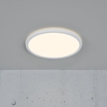 Nordlux Oja - plafonnier - Ø 29,4 x 2,3 cm - 3 niveaux de gradation (3000K-4000K) - 18W LED inclus - blanc