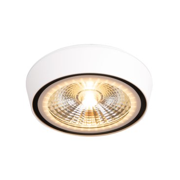 Maxlight Charon - plafonnier - Ø 12,8 x 3 cm - 12W LED inclus - IP65 - blanc mat