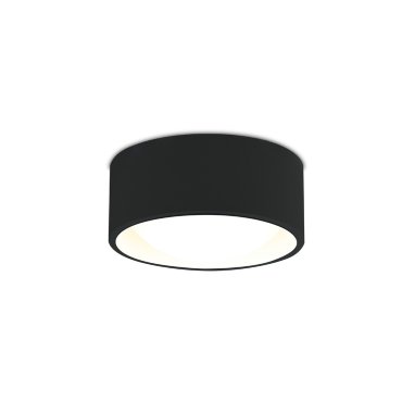 Maxlight Kodak - plafonnier - Ø 10 x 4,7 cm - 8W LED inclus - noir
