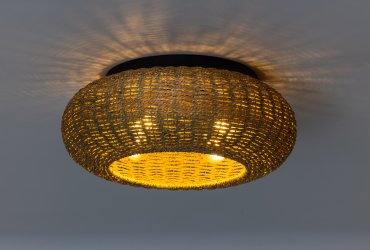 ETH Nina - plafonnier - Ø 50 x 25 cm - brun