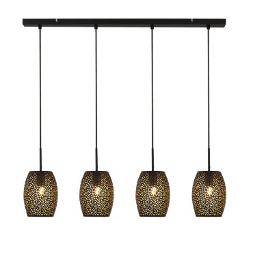 Searchlight Laser - lampe suspendue - 90 x 120 cm - noir et or