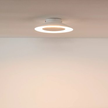 Lucide Foskal - plafonnier - Ø 21,5 x 5,2 cm - 6W LED inclus - blanc