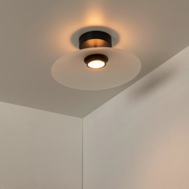 Lucide Menga - plafonnier - Ø 40 x 16 cm - 12W LED dimmable inclus - opal