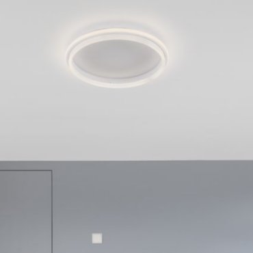 Nova Luce Willow - plafonnier - Ø 45 x 6 cm - 38W LED inclus - blanc sable