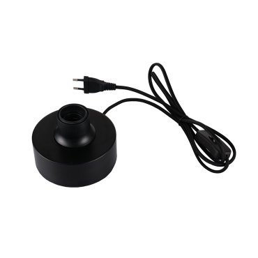 Artdelight Round - lampe à poser - Ø 12 x 8,5 cm - noir