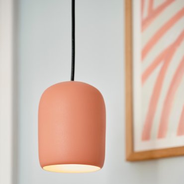 Nordlux Notti - lampe suspendue - Ø 10 x 120 cm - terre cuite