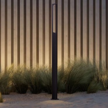 Nova Luce Dira - lampe de jardin - 11,5 x 200 x 6,5 cm - 11W LED inclus - IP65 - anthracite foncé