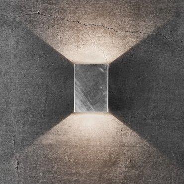 Nordlux Fold - applique murale extérieure - 10,6 x 4,5 x 14,9 cm - 2 x 3,5W LED inc. - IP54 - acier galvanisé