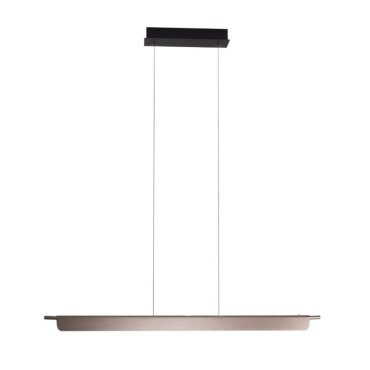 Maxlight Jo-Jo - lampe suspendue - 124 x 6 x 195 cm - 40W LED inclus - 2700K-5500K - gris et noir