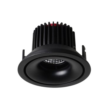Nova Luce Gio - spot à encastrer - Ø 105 mm, Ø 96 mm à encastrer - 10W LED inclus - noir