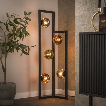 Vico Stellar - lampadaire - 130 cm - noir