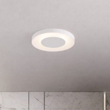 Nova Luce Pada - plafonnier - Ø 40 x 5 cm - 25W dimmable LED inclus - blanc sablé