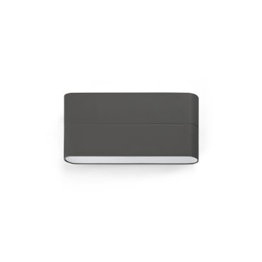 Faro Aday - applique murale - 17,5 x 2,2 x 9 cm - 6W LED inclus - IP54 - gris foncé