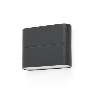 Faro Aday - applique murale - 11,3 x 2,2 x 9 cm - 6W LED inclus - IP54 - gris foncé
