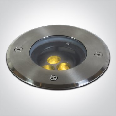 ONE Light Inground Tiltable Range - spot extérieur au sol - Ø 150 mm, Ø 140 mm à encastrer - 3 x 1,5W LED inclus - IP67 - acier inoxydable
