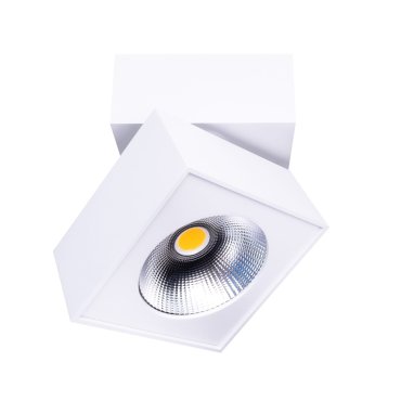 Maxlight Artu - spot en saillie - 10 x 10 x 10 cm - 15W LED inclus - blanc
