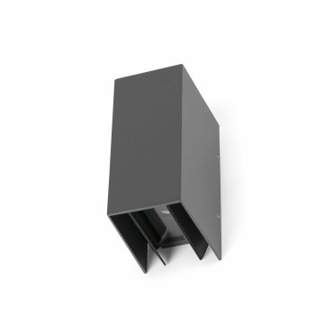 Faro Blind - applique murale - 7,4 x 10,5 x 16,5 cm - 6W LED inclus - IP65 - gris foncé