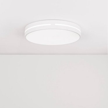 Nova Luce Wheel - plafonnier - Ø 45 x 6 cm - 30W LED inclus - blanc sable