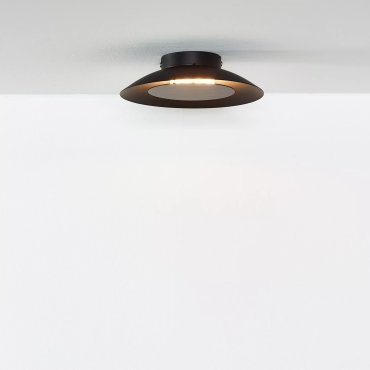 Lucide Foskal - plafonnier - Ø 21 x 5 cm - 6W LED inclus - noir