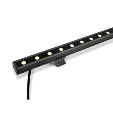 ONE Light LED Wall Washers - spot - 50 x 6 x 3,1 cm - 12 x 1W LED dimmable inclus - IP66 - gris - couleur de lumière blanc chaud