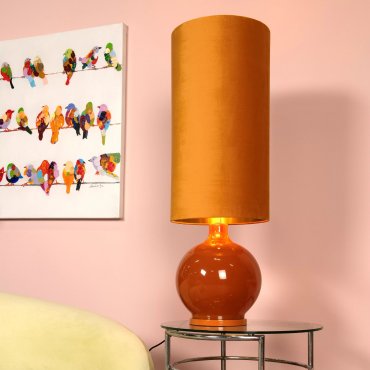 Lucide Esterad - lampadaire - Ø 34 x 100 cm - jaune ocre