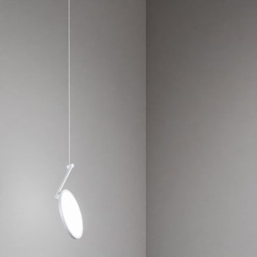 Nova Luce Opi - lampe suspendue - Ø 20 x 260 cm - 14W LED inclus - blanc sablé