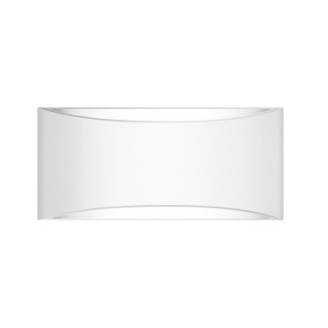 Nova Luce Otello - applique murale - 30 x 9,5 x 14 cm - plâtre blanc