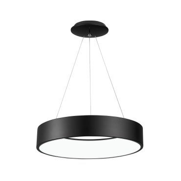 Nova Luce Rando - lampe suspendue - Ø 60 x 120 cm - 42W LED inclus - noir