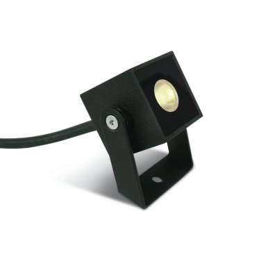 ONE Light Garden Square Spots - spot de sol extérieur - 4 x 4 x 6 cm - 1W LED inclus - IP65 - anthracite