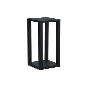 Artdelight Kenton - lampe de jardin - 20 x 20 x 40 cm - 10W LED dimmable inclus - IP54 - noir
