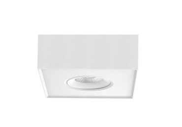 Artdelight Brooklyn1 - spot en saillie - 13,5 x 13,5 x 6 cm - 8W LED dimmable inclus - blanc