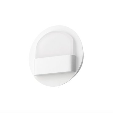 Nova Luce Polso - applique murale - Ø 15 x 4,8 cm - 6W LED inclus - blanc mat