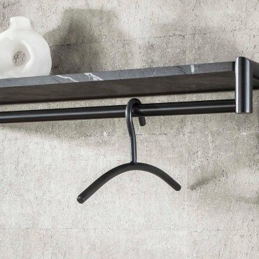 Vico Tubra – cintre – 45 × 2 × 20 cm – anthracite