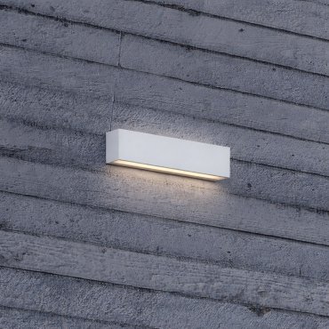 Nova Luce Allure - applique murale extérieure - 26 x 6,5 x 5,1 cm - 22W LED inclus - IP65 - blanc sablé