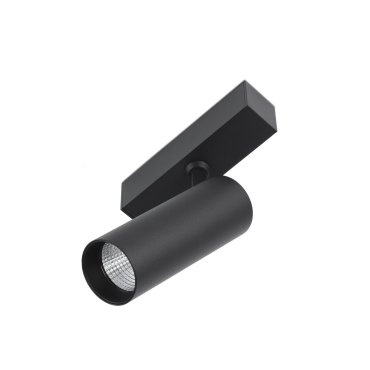 Faro Neso Hole - Spot sur rail magnétique - 5 x 11 x 14 cm - 10W LED blanc chaud (2700K) inclus - faisceau de 36° - noir