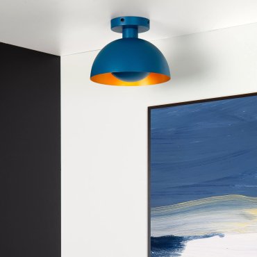 Lucide Siemon - plafonnier - Ø25 x 19 cm - bleu