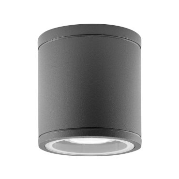 Nova Luce Cerise - plafonnier d'extérieur - Ø 9 x 9 cm - IP54 - gris foncé