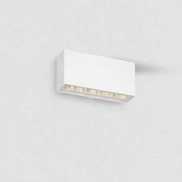 Nova Luce Jax - plafonnier extérieur - 14,2 x 7,5 x 4 cm - 7W LED inclus - IP65 - blanc sablé