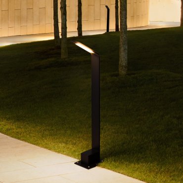 Nova Luce Vel - lampe de jardin - 9,5 x 61 cm - 7W LED inclus - IP65 - noir sablé