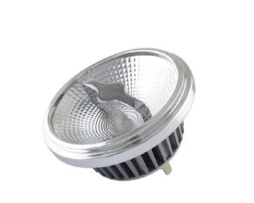 Perluci – dim to warm – Ø 11,1 x 7 cm – angle de rayonnement de 36° – G53 – AR111 – 15W dimmable – de 3000K à 2000K – gris