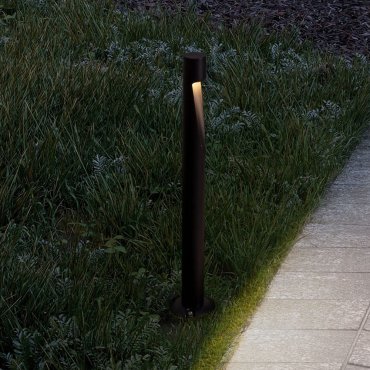 Nova Luce Nooi - lampe de jardin - Ø 10,5 x 60 cm - 6W LED inclus - IP65 - anthracite foncé