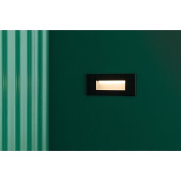 Faro Dart - applique encastrée - 19 x x 3,6 x 8 cm - 5W LED inclus - IP65 - noir mat