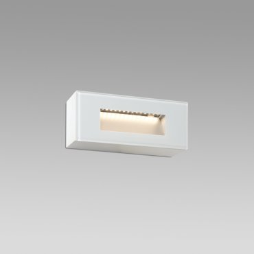 Faro Dart - applique encastrée - 19 x x 3,6 x 8 cm - 5W LED inclus - IP65 - blanc mat