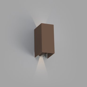 Faro Blind - applique murale - 7,4 x 10,5 x 16,5 cm - 6W LED inclus - IP65 - brun