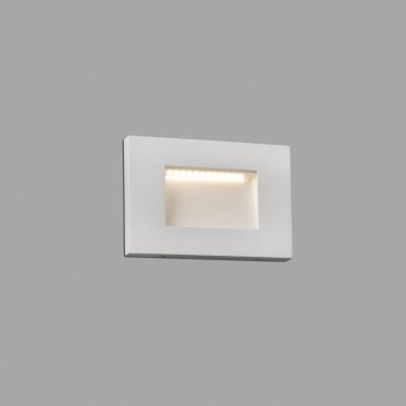 Faro Spark II - applique encastrée - 10,5 x 7,5 cm - 5W LED inclus - IP65 - blanc mat